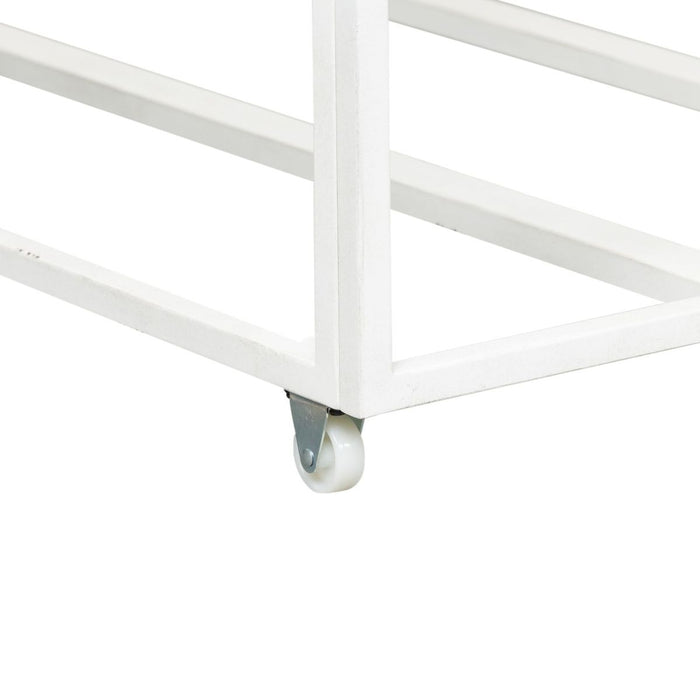 Liberty Furniture Vintage Series Twin Metal Trundle in Antique White