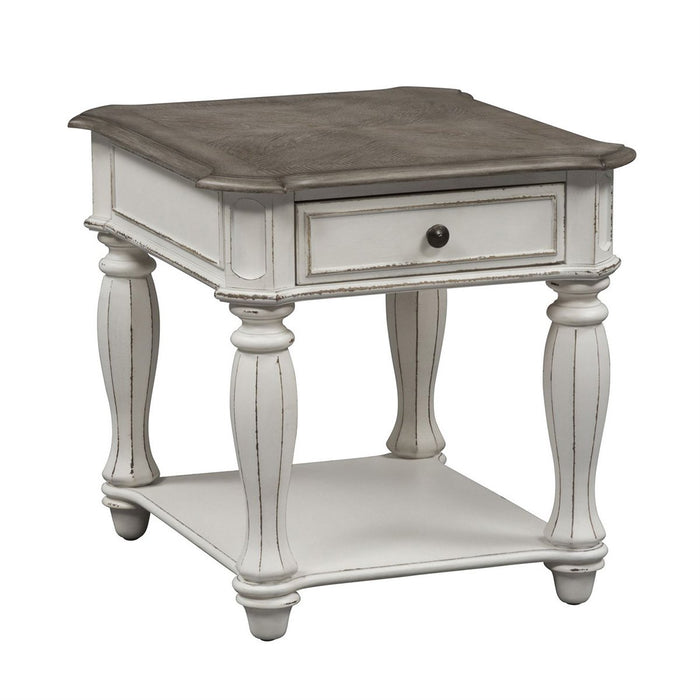Liberty Magnolia Manor Accent Bench in Antique White