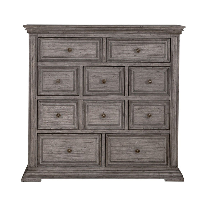 Liberty Furniture Big Valley 10 Drawer Chesser in Graystone