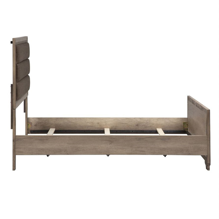 Liberty Furniture Sun Valley Twin Upholstered Bed in Sandstone