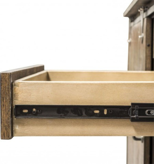 Liberty Stone Brook Computer Credenza in Rustic Saddle