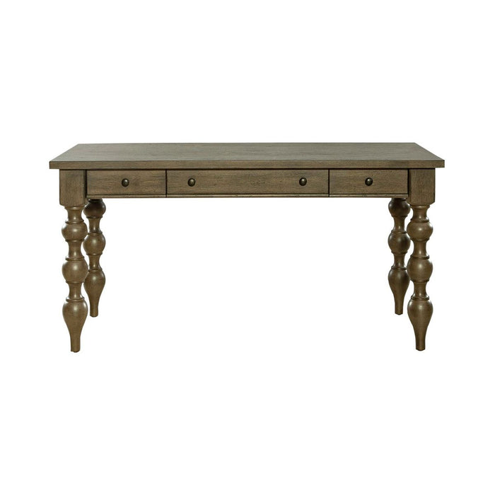 Liberty Furniture Americana Farmhouse Writing Desk in Dusty Taupe