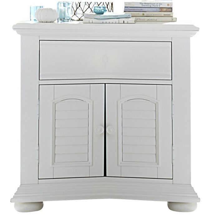 Liberty Furniture Summer House 1 Drawer Nightstand in Oyster White image