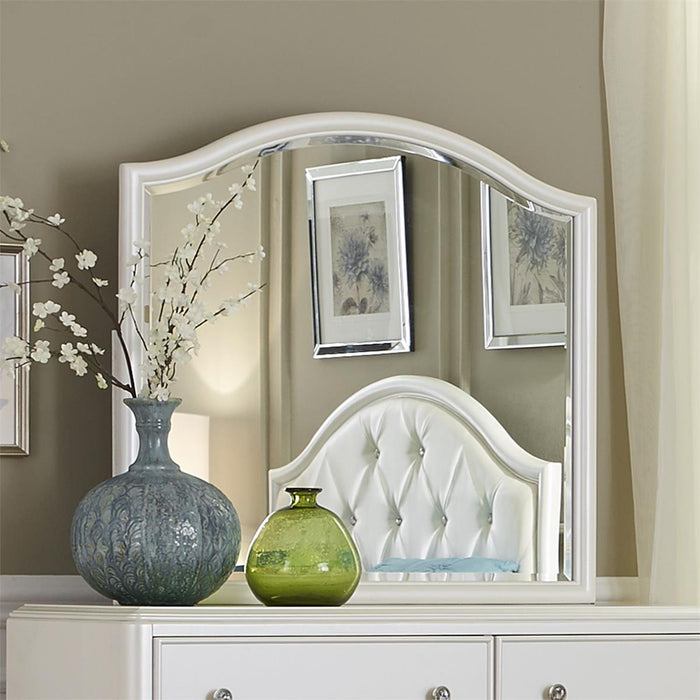 Liberty Furniture Stardust Mirror in Iridescent White