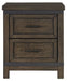 Liberty Furniture Thornwood Hills 2 Drawer Nightstand in Rock Beaten Gray image