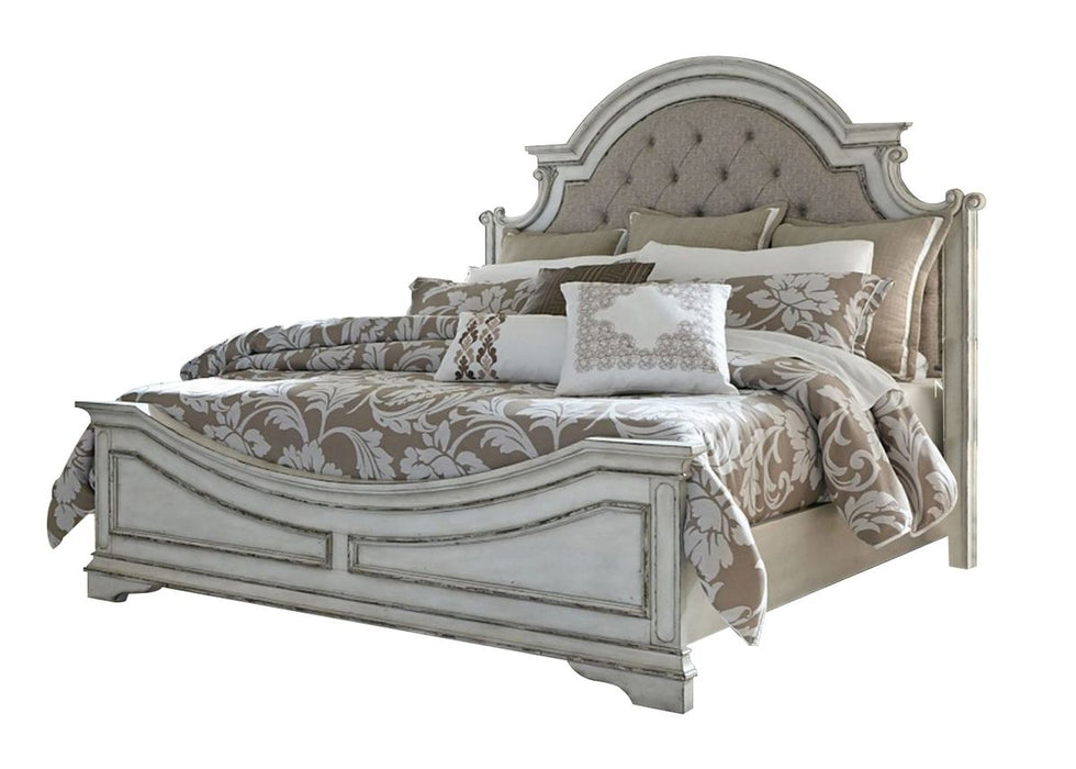 Liberty Magnolia Manor Queen Upholstered Headboard in Antique White