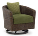 Horizon Hall Outdoor Swivel Lounge Chair with Cushion image