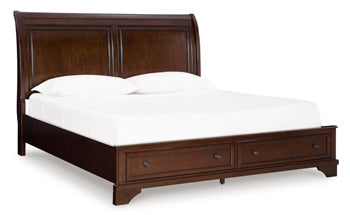 Trellington Sleigh Storage Bed