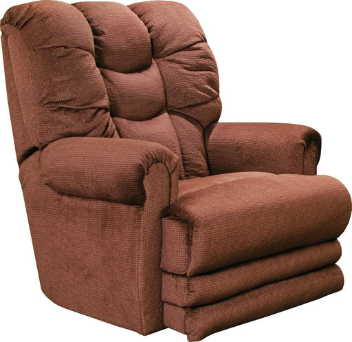 Catnapper Malone Lay Flat Recliner with Extended Ottoman in Merlot image