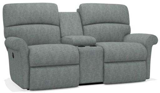 La-Z-Boy Robin Indigo Reclining Loveseat with Console image