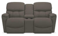 La-Z-Boy Kipling Granite Power Reclining Loveseat With Headrest and Console image