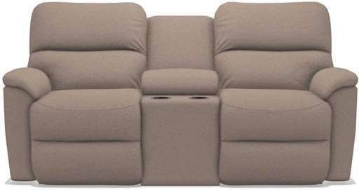 La-Z-Boy Brooks Cashmere Power Reclining Loveseat with Headrest and Console image