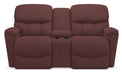 La-Z-Boy Kipling Burgundy Power Reclining Loveseat With Headrest and Console image