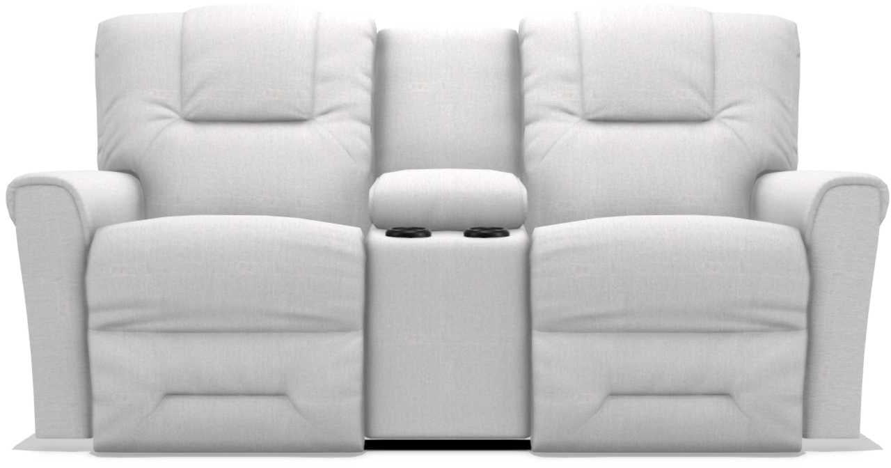 La-Z-Boy Easton Muslin Power Reclining Loveseat with Headrest And Console image