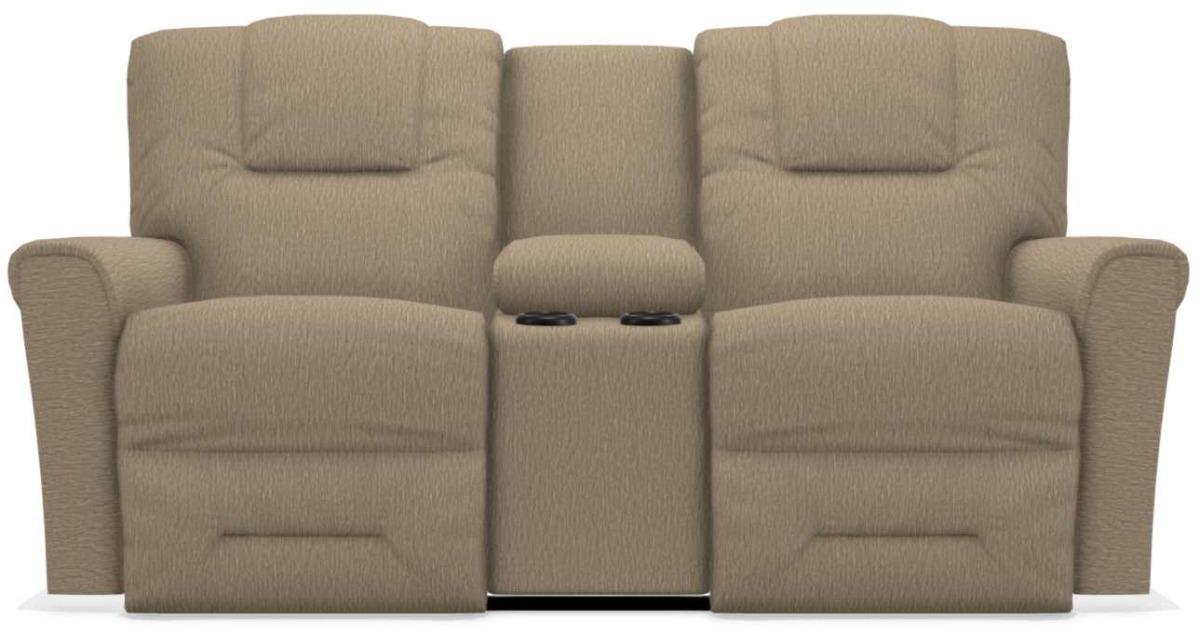 La-Z-Boy Easton Driftwood Power Reclining Loveseat with Headrest And Console image