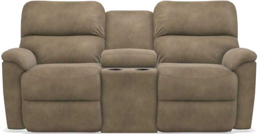 La-Z-Boy Brooks Mushroom Power Reclining Loveseat With Console image