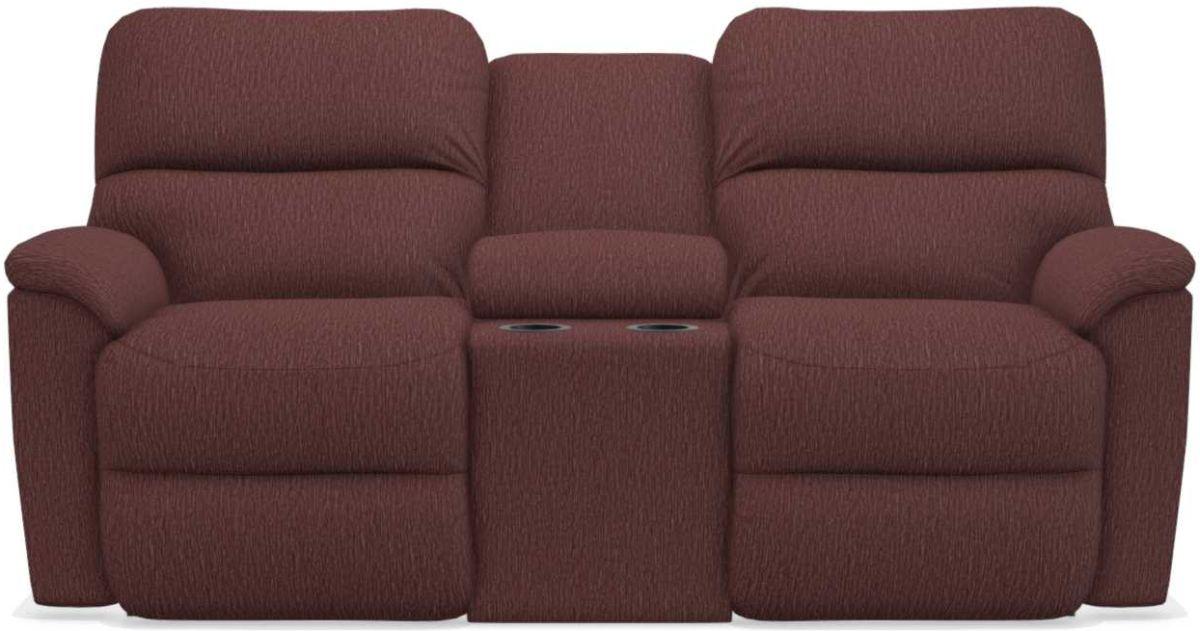 La-Z-Boy Brooks Burgundy Power Reclining Loveseat With Console image