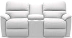 La-Z-Boy Brooks Muslin Reclining Loveseat With Console image