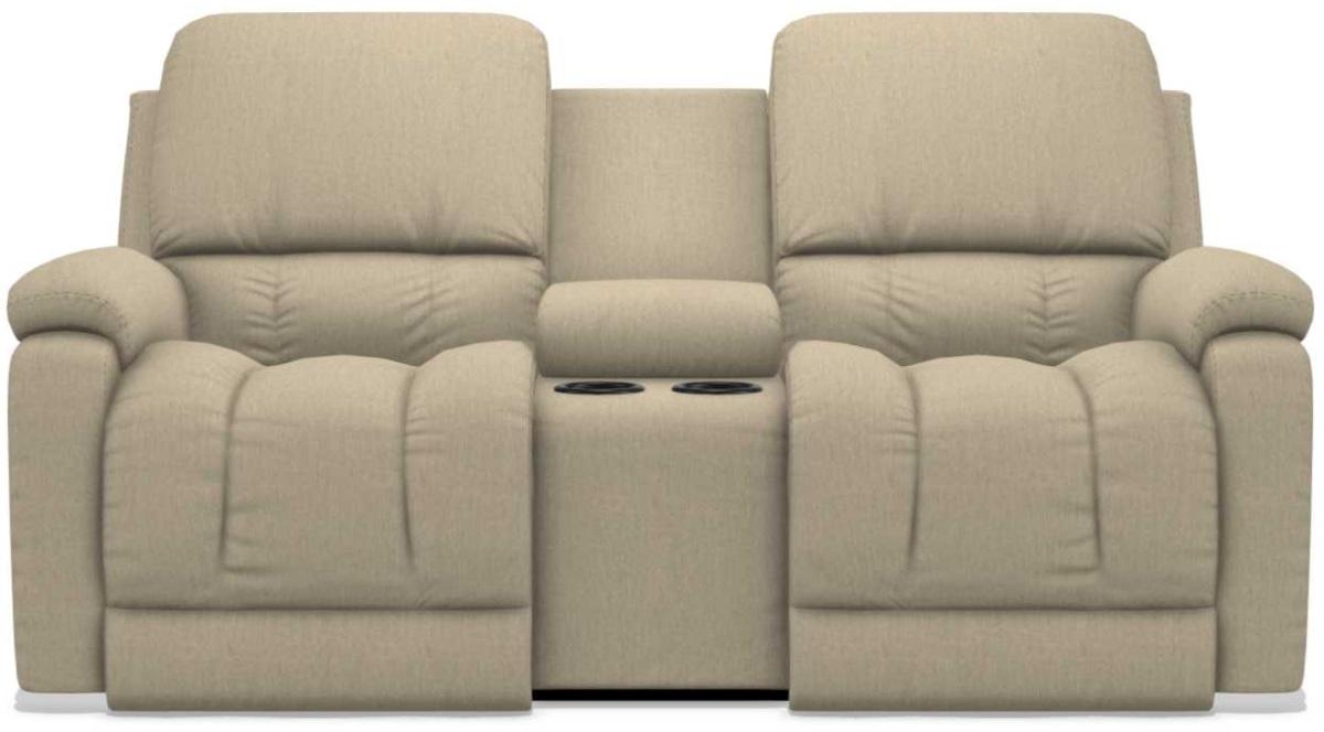 La-Z-Boy Greyson Toast Power Recline La-Z-Time Full Reclining Console Loveseat image