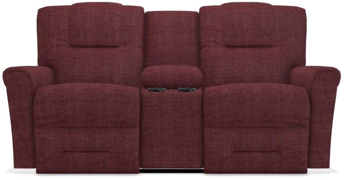 La-Z-Boy Easton PowerRecline La-Z-Time Cherry Reclining Console Loveseat image