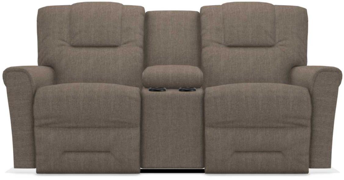 La-Z-Boy Easton PowerRecline La-Z-Time Otter Reclining Console Loveseat image