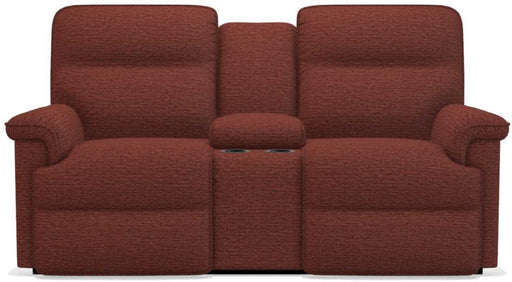 La-Z-Boy Jay PowerRecline La-Z-Time Burgundy Reclining Loveseat and Console image