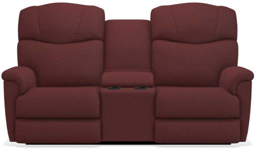 La-Z-Boy Lancer Merlot Power Reclining Loveseat with Headrest and Console image