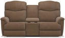 La-Z-Boy Lancer Chocolate Power Reclining Loveseat with Headrest and Console image