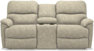 La-Z-Boy Trouper PowerRecline La-Z-Time Stucco Reclining Loveseat with Console image