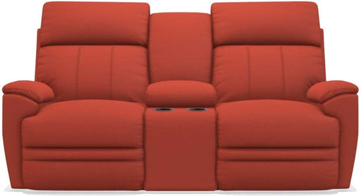 La-Z-Boy Talladega Persimmon La-Z-Time Full Reclining Loveseat With Console image