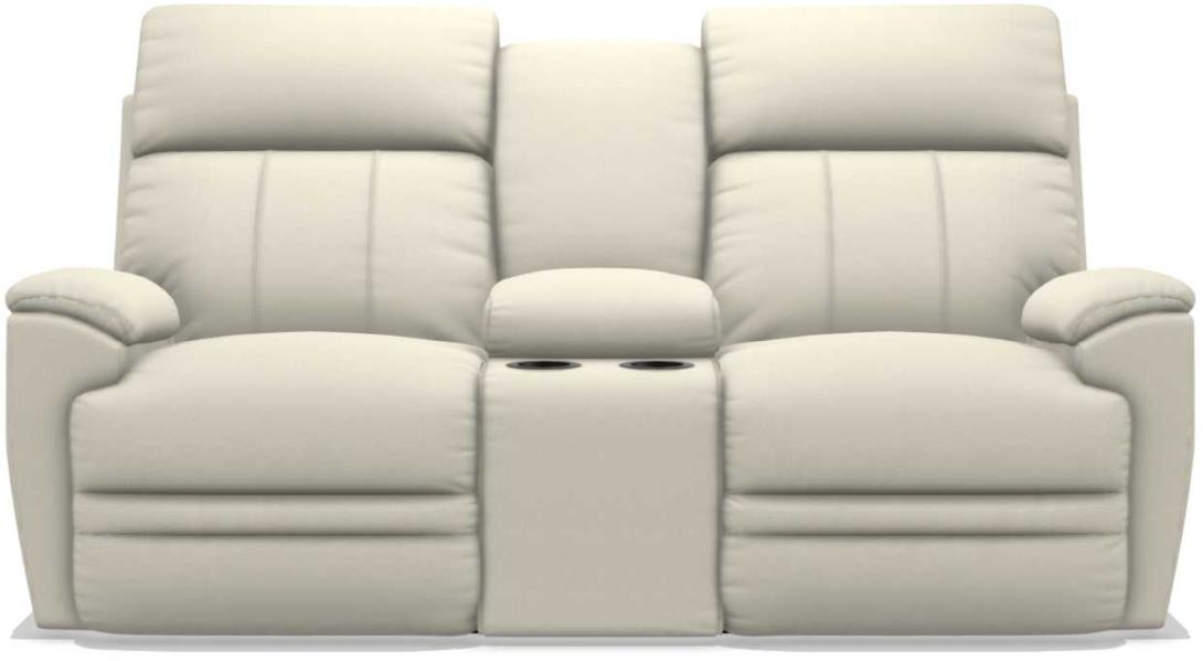 La-Z-Boy Talladega Ivory La-Z-Time Power-Reclineï¿½ Loveseat With Console & Power Headrest