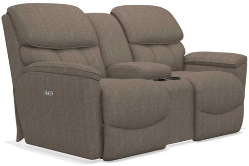 La-Z-Boy Kipling Otter La-Z-Time Power Reclining Loveseat With Console image