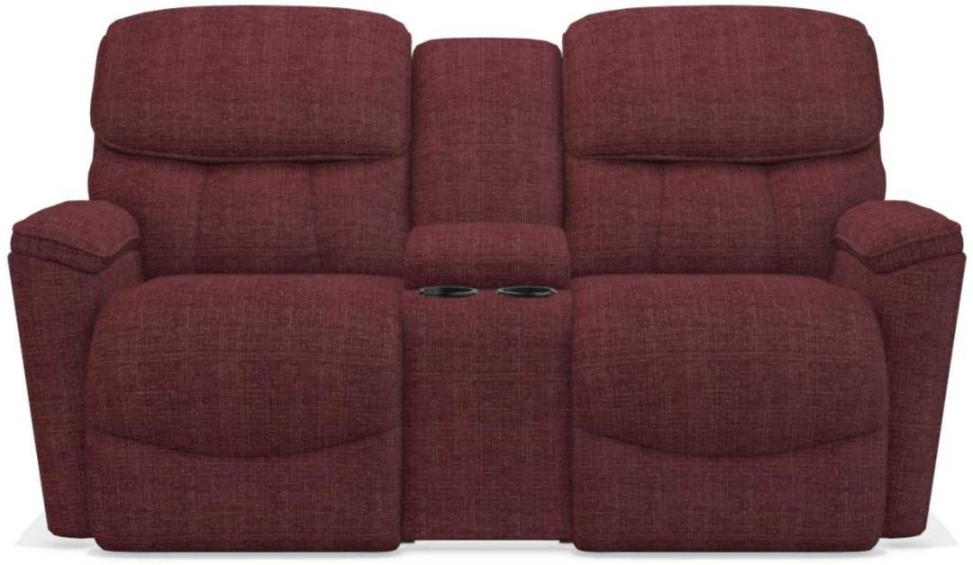 La-Z-Boy Kipling Cherry La-Z-Time Power-Reclineï¿½ Reclining Loveseat With Power Headrest and Console