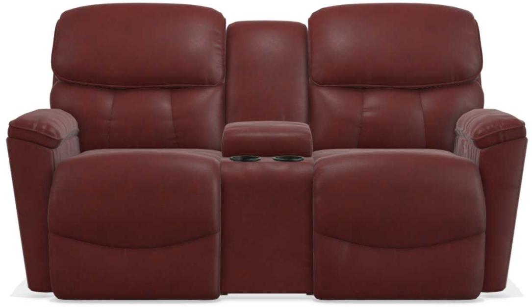 La-Z-Boy Kipling Wine La-Z-Time Power-Reclineï¿½ Reclining Loveseat With Power Headrest and Console