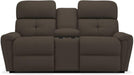 La-Z-Boy Douglas Espresso La-Z-Time Power-Reclineï¿½ Reclining Loveseat With Power Headrest and Console image