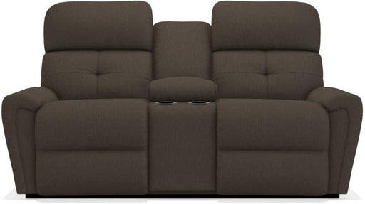 La-Z-Boy Douglas Espresso La-Z-Time Power-Reclineï¿½ Reclining Loveseat With Power Headrest and Console image