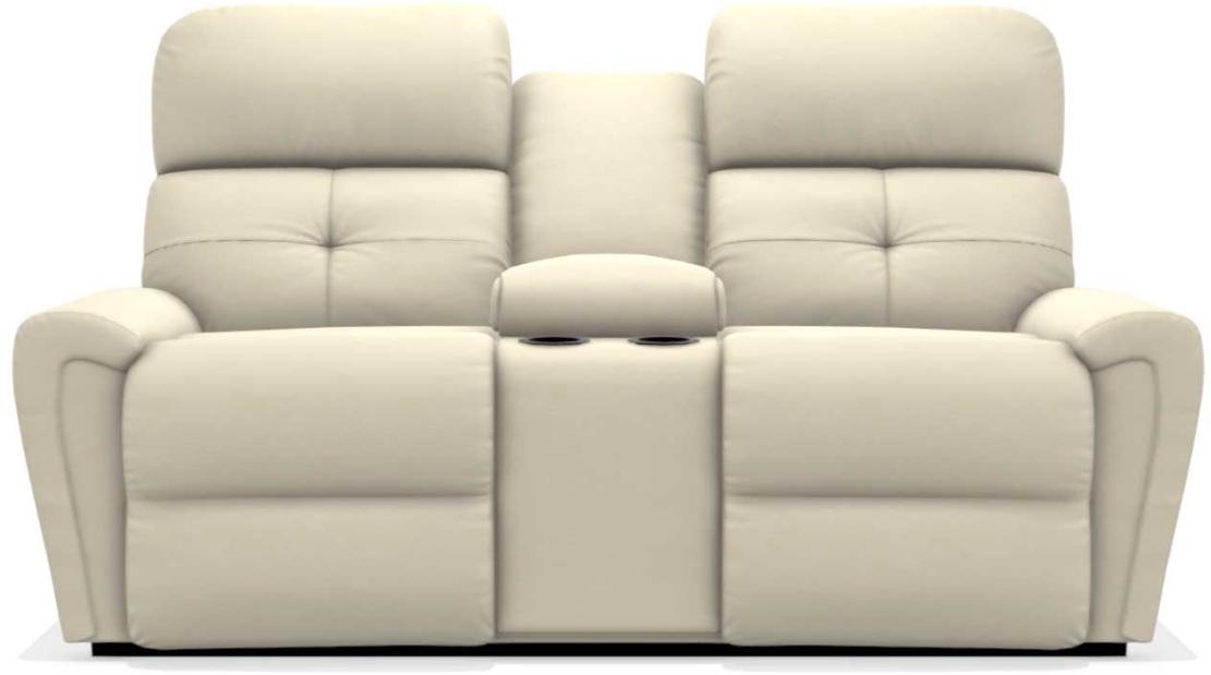 La-Z-Boy Douglas Ice La-Z-Time Power-Reclineï¿½ Reclining Loveseat With Power Headrest and Console image