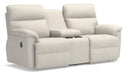 La-Z-Boy Jay Beige Reclining Loveseat with Console image