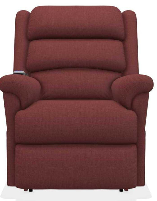 La-Z-Boy Astor Platinum Merlot Power Lift Recliner with Massage and Heat image