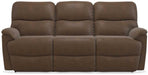 La-Z-Boy Trouper PowerRecline La-Z-Time Whiskey Reclining Sofa image