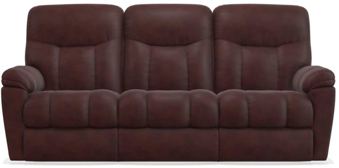 La-Z-Boy Morrison Burgundy La-Z-Time Power-Reclineï¿½ With Power Headrest Full Reclining Sofa