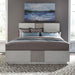 Liberty Furniture Mirage King Travertine Panel Bed in Wirebrushed White image