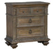 Liberty Furniture Carlisle Court Bedside Chest with Charging Station in Chestnut with Dusty Wax image