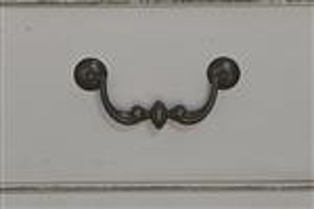 Liberty Furniture Abbey Park Mirrored Door Chest in Antique White